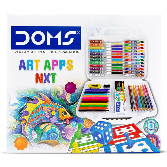 Doms Art Apps Nxt Kit With Plastic Carry Case (Combination of 9)