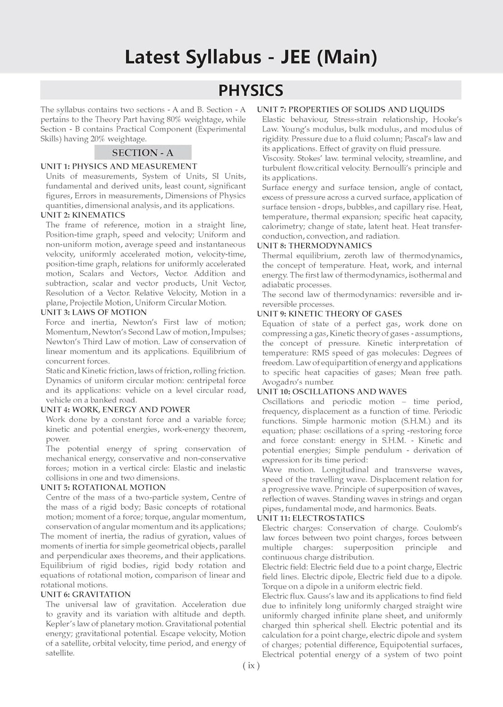 Oswaal JEE (Main) 10 Mock Test Paper 2027 Edititon (English Medium)