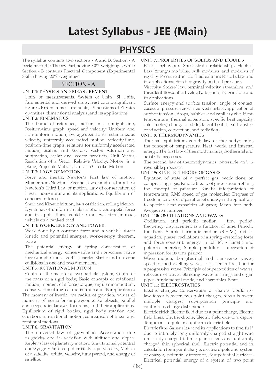 Oswaal JEE (Main) 10 Mock Test Paper 2027 Edititon (English Medium)