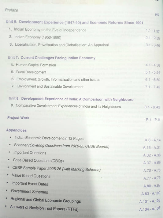 Indian Economic Development for Class 12 CBSE – By Sandeep Garg