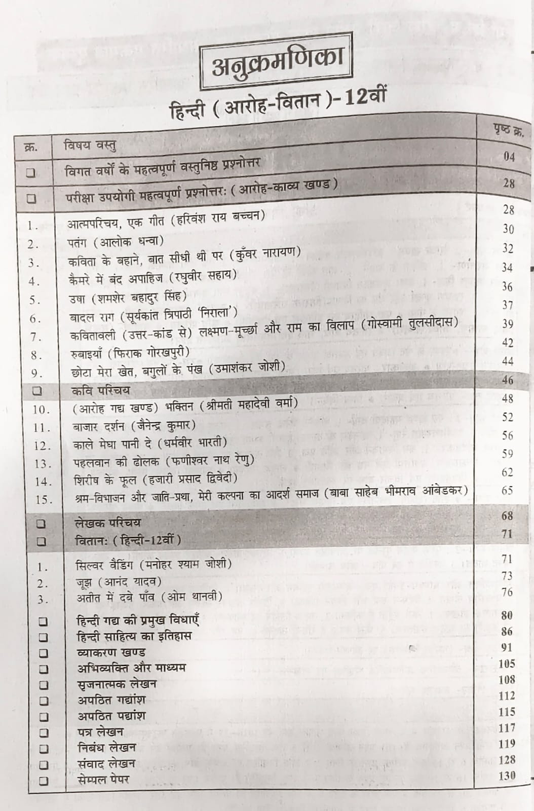 GPH Prashna Bank Class 12 Hindi 2027 (Hindi Medium)