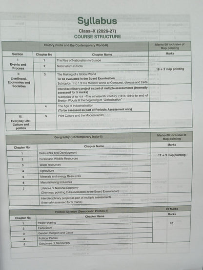 VK Global Xamidea Social Science Class 10th 2026–27 Edition (English Medium)