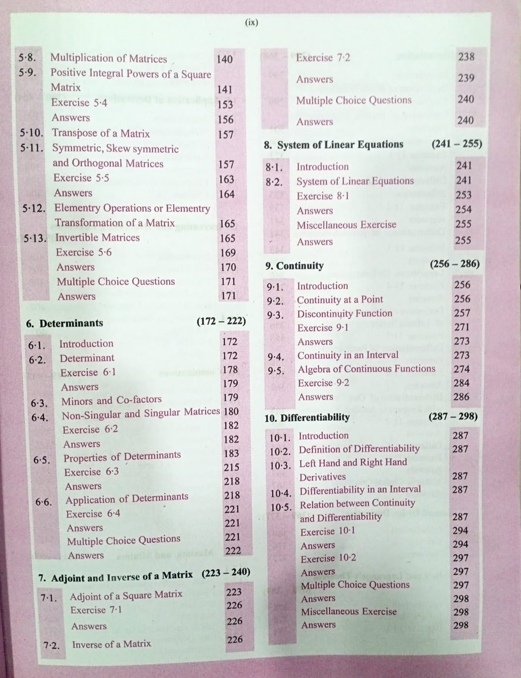 Prabodh Mathematics - Class 12th (English Medium)