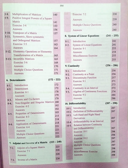 Prabodh Mathematics - Class 12th (English Medium)