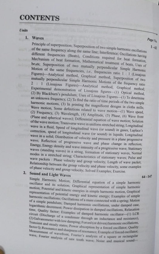 Shivalal Unified – Physics  Paper–1 – B.Sc. 2nd Year (By R.P. Goyal)[English]