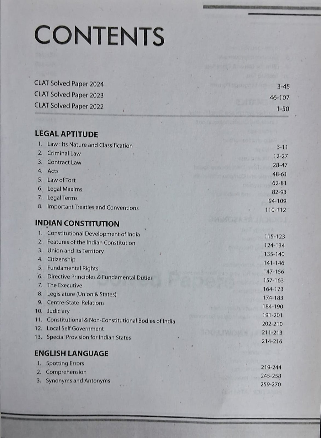 Arihant Study Guide CLAT 2025 | Solved Papers 2022-2024 | English Medium