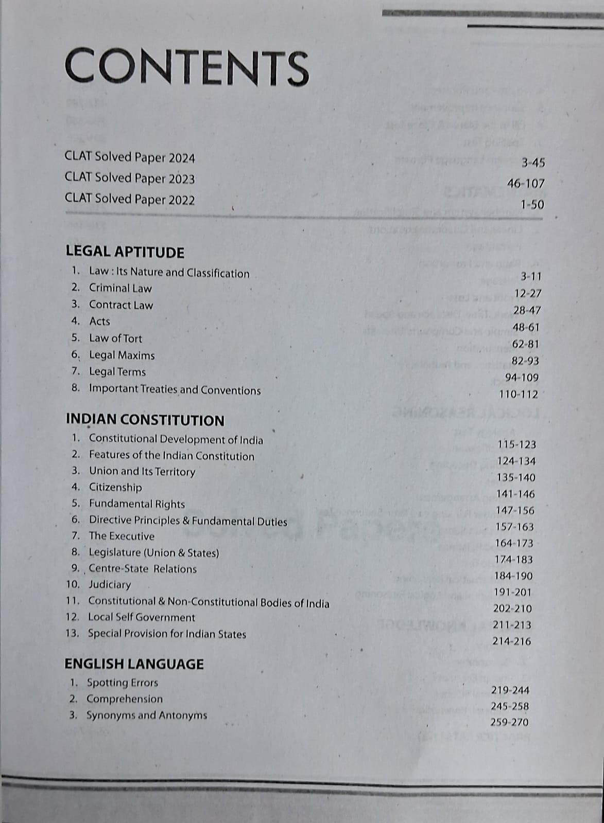 Arihant Study Guide CLAT 2025 | Solved Papers 2022-2024 | English Medium