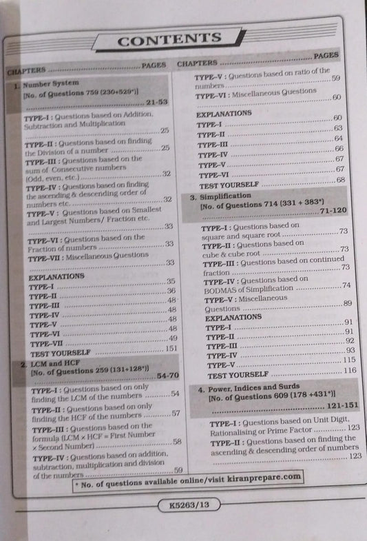 Kiran Publication SSC Mathematics [English]