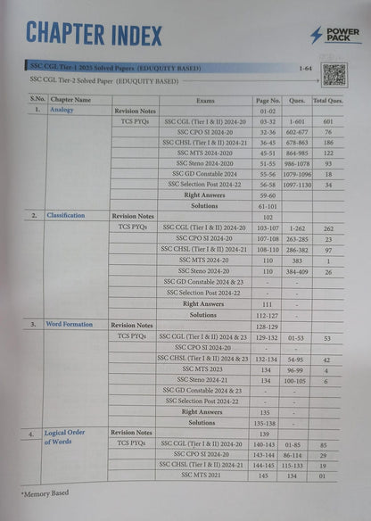 Arihant SSC Reasoning Power Pack Chapterwise 7600+ MCQ 2nd Edition (English Medium)