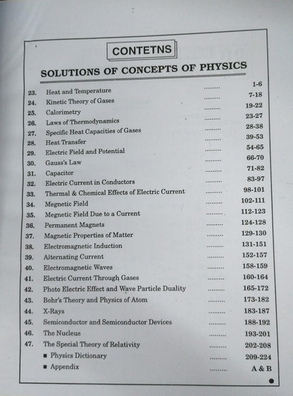 Raj Publication – Solutions of Concepts of Physics (H.C. Verma) Vol. 2 [English]