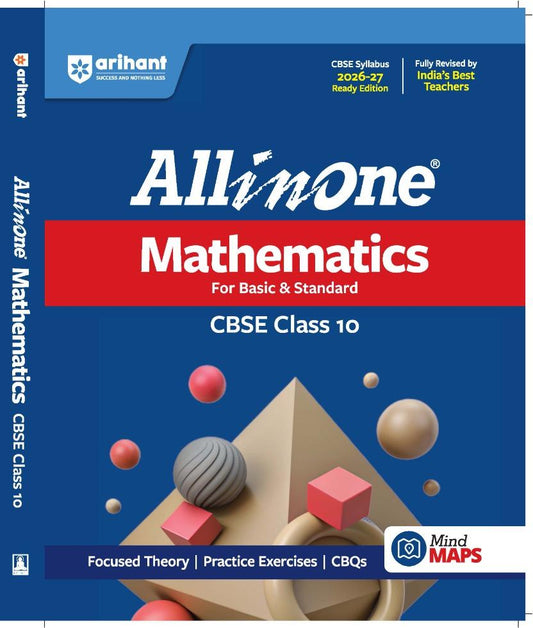 Arihant All in One Mathematics Class 10 CBSE 2026–27 Edition (English Medium)