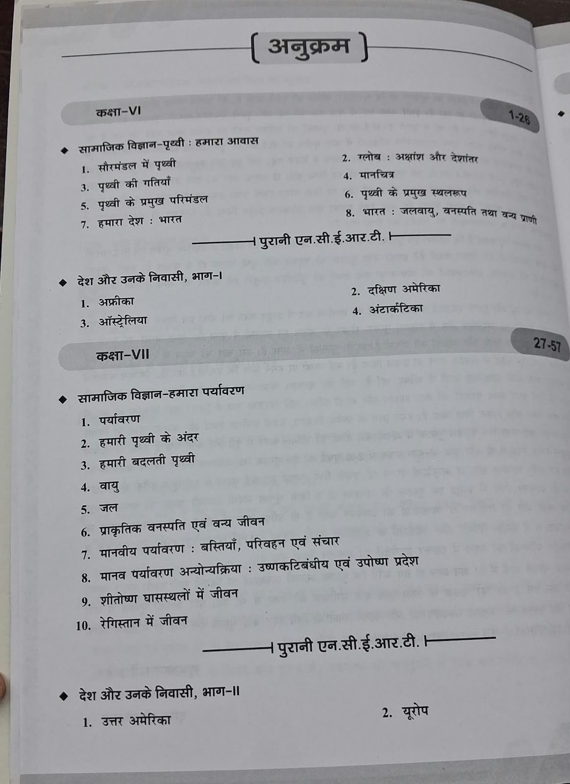 Drishti IAS NCERT MCQs Bharat Evam Vishwa Ka Bhugol – 6th Edition (Hindi Medium)