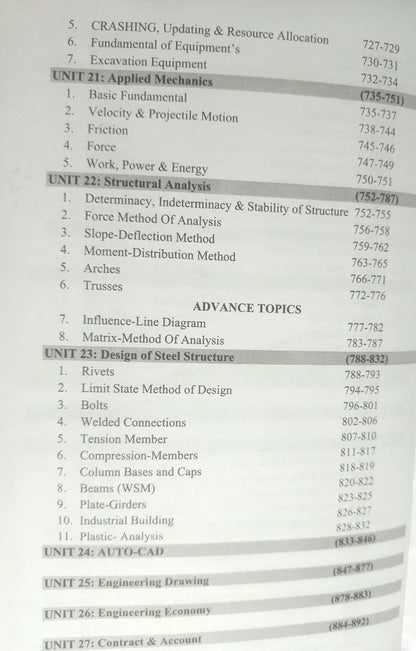 Civil Ki Goli – Civil Booster Civil Engineering HandBook 27 Subjects | Free Formula Chart | Civil Capsule Pocket Dictionary (English Medium)