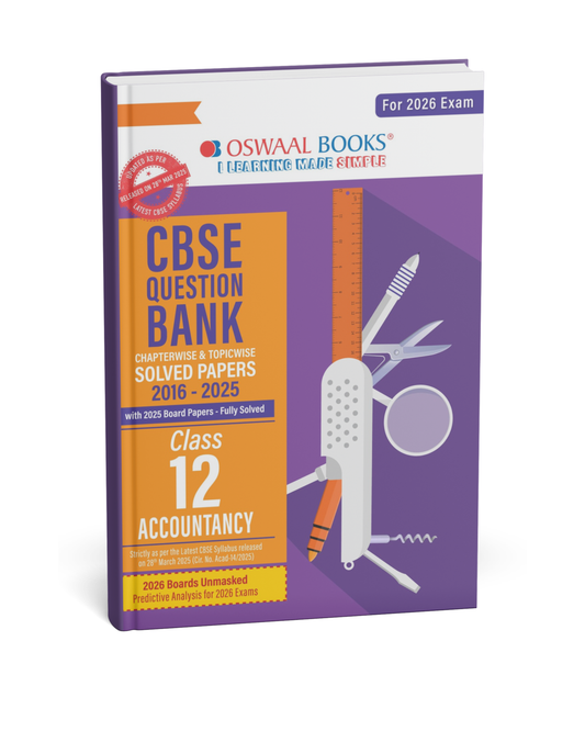 Oswaal CBSE Class 12 Question Bank & Solved Papers – Accountancy [English]