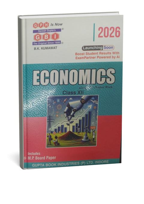 GBI Economics Book with Project Work for Class 12 M.P Board Paper (English Medium)