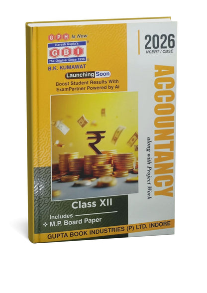 GBI Publication Accountancy Along with Project Work for Class 12th – M.P Board Paper (English Medium)