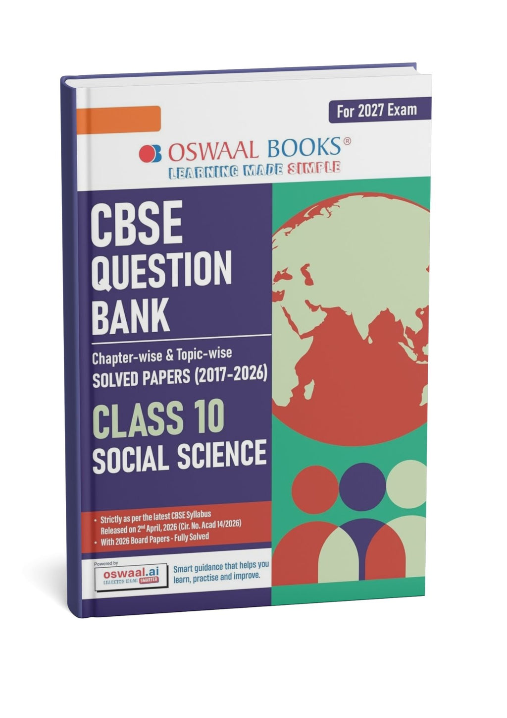 Oswaal CBSE Class 10 Social Science Question Bank (2017–2026 ) chapter & Topic-wise Solved Paper | English Medium