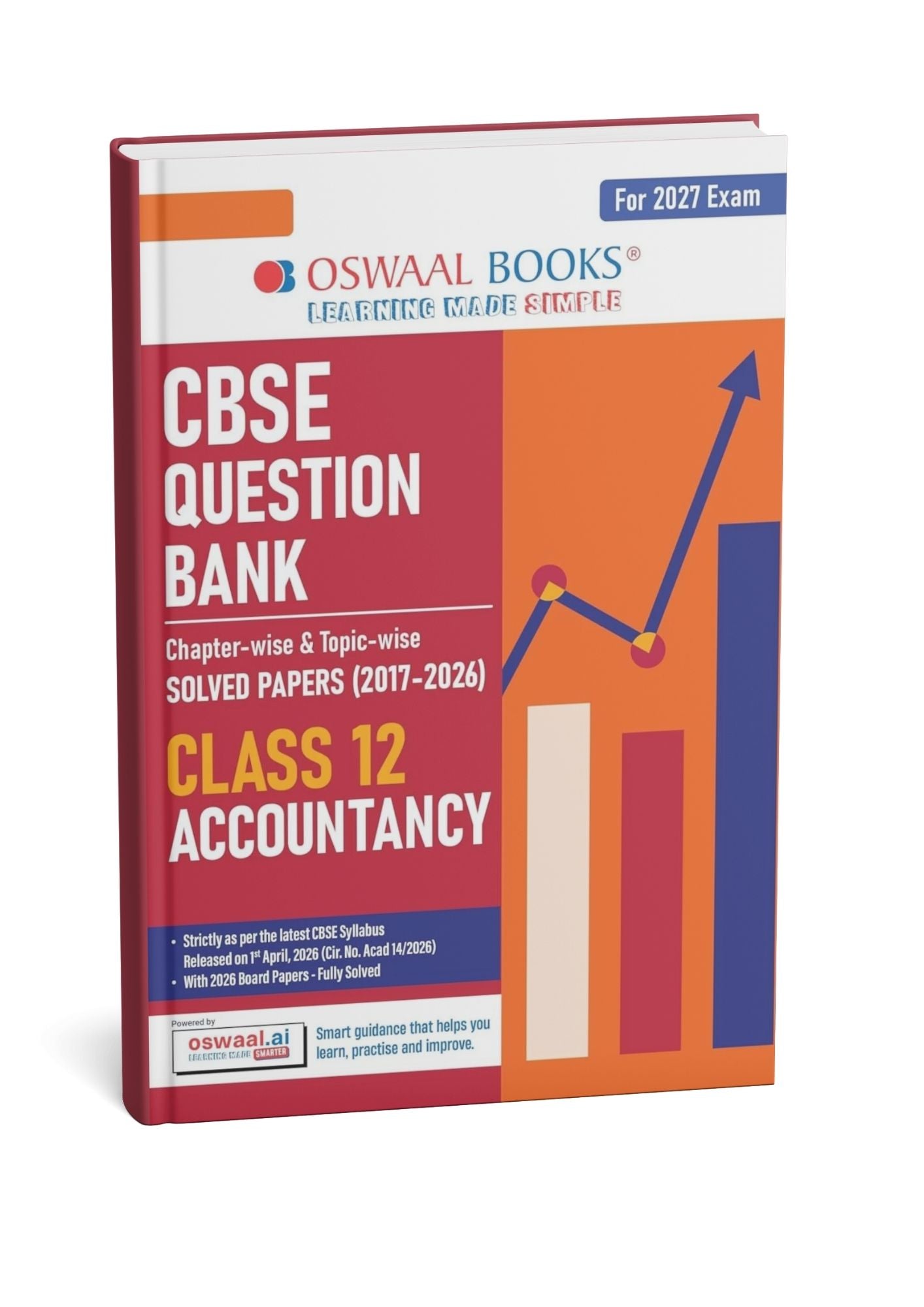 Oswaal CBSE Class 12 Accountancy Question Bank (2017–2026) | Chapter & Topic-wise Solved Papers  | Includes 2026 Papers | Latest Syllabus 2027| For 2027 Exam
