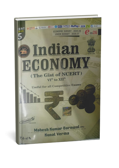 Cosmos - Indian Economy NCERT (Class 6–12) By Mahesh Kumar Barnwal(IPS) (Series-5) Edition 2026| English Medium