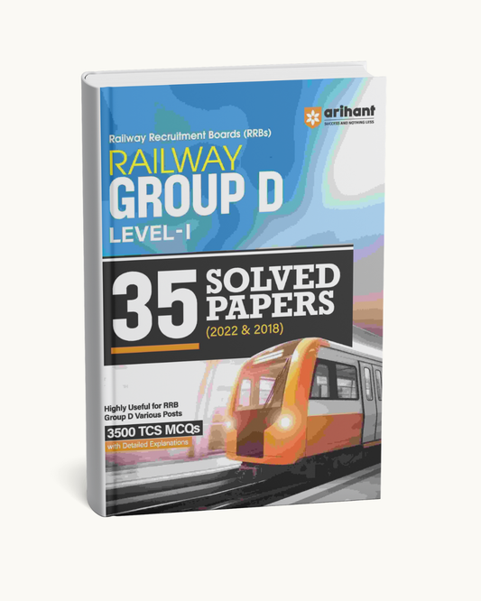 Arihant Railway Group D Level I 35 Solved Papers (2022 & 2018) | English Medium
