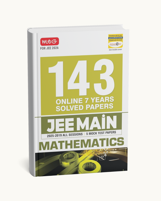 MTG JEE Main 143 Years Solved Papers Mathematics (English Medium)