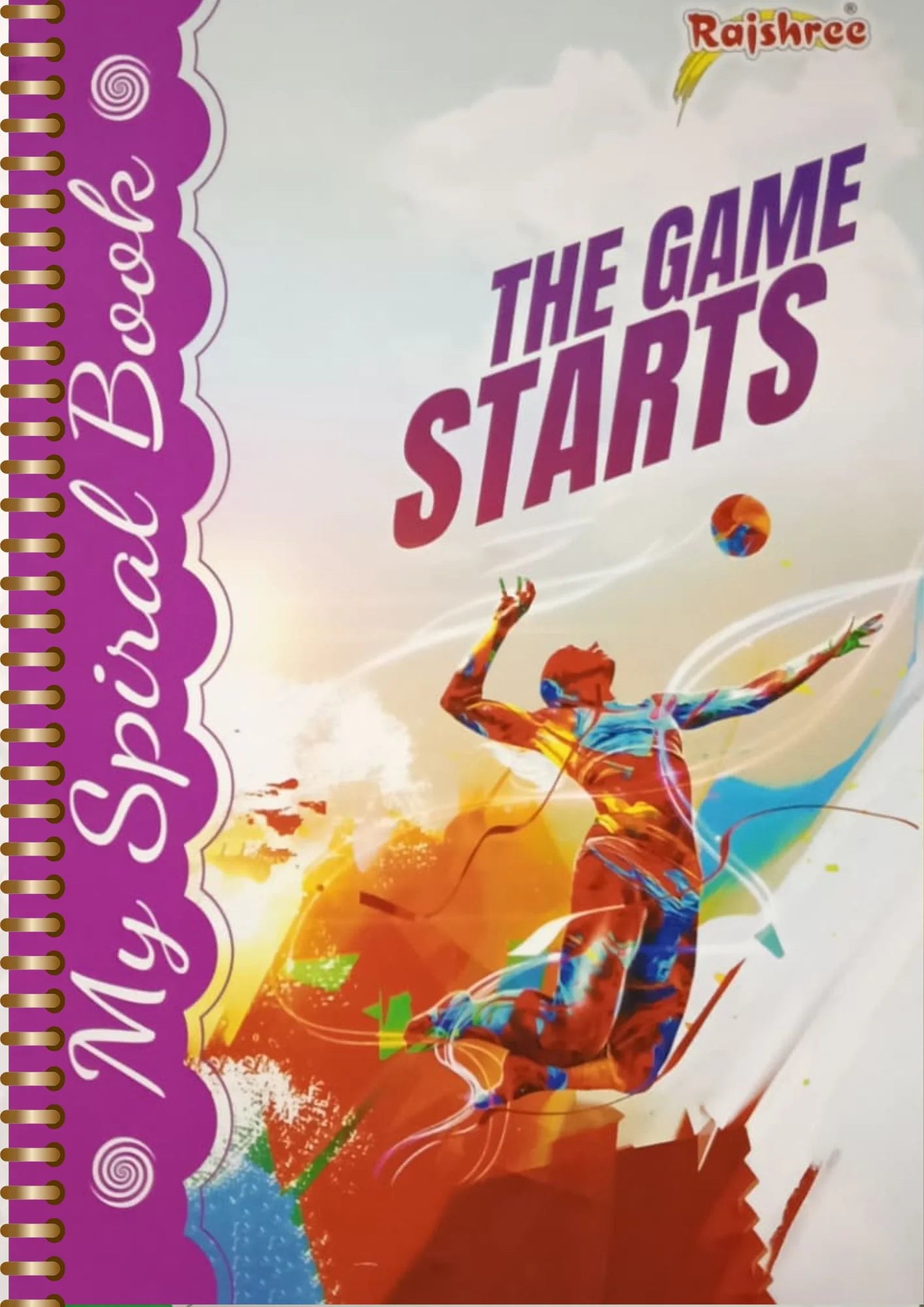 Rajshree Spiral Notebook A4 Size – 200 Pages (Unruled)