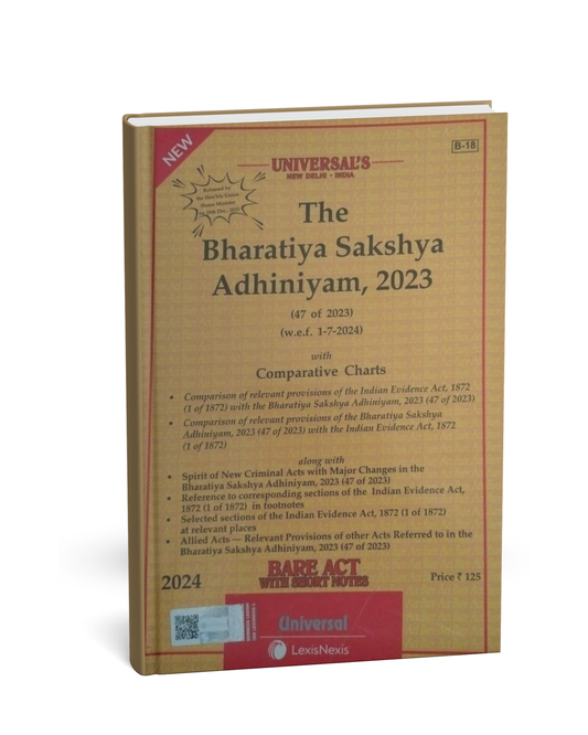 Universal LexisNexis – The Bharatiya Sakshya Adhiniyam, 2023 [English]