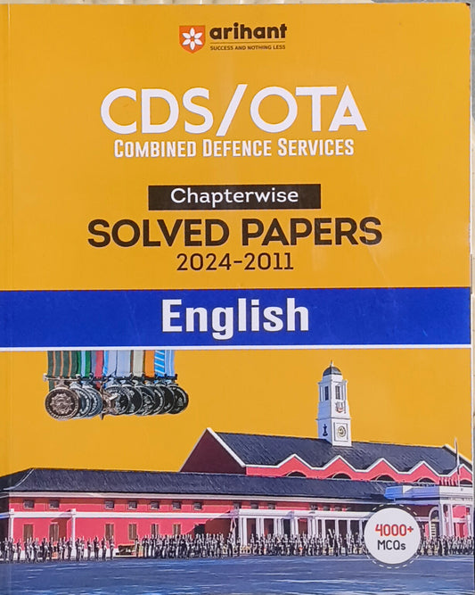 CDS OTA Chapterwise Solved Papers English By Arihant Publications