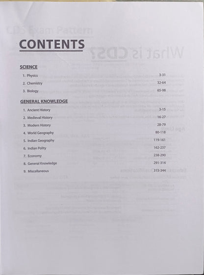 "CDS OTA General Knowledge Chapterwise Solved Papers (English Medium) By Arihant Publications "