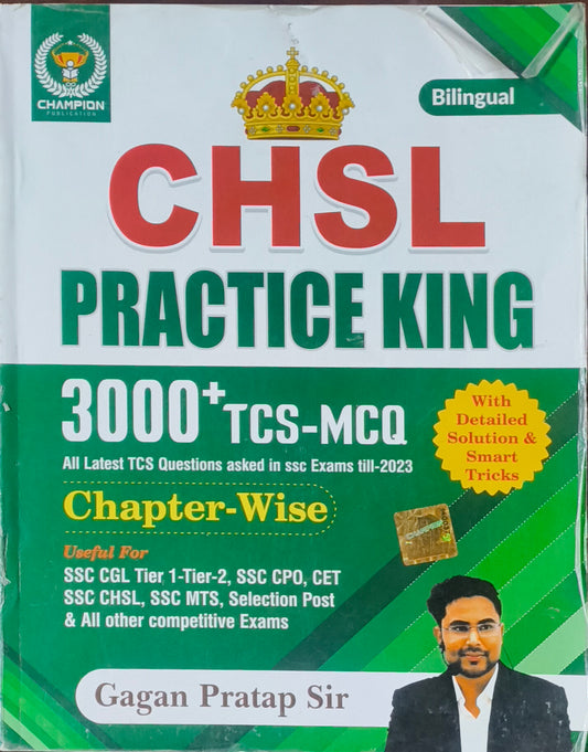"CHSL Practice King – 3000+ TCS MCQs Chapter‑Wise by Gagan Pratap Sir "