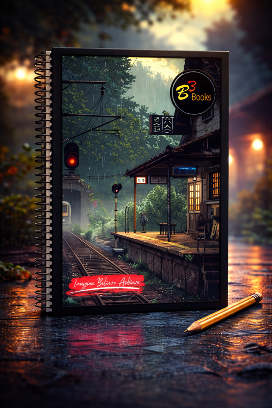 B3 Books Designer Spiral Notebook | White Ruled Pages | 300 Pages