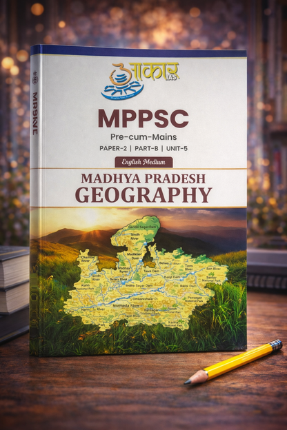 Aakar IAS MPPSC Pre & Mains Madhya Pradesh Geography (Paper-2, Part-B, Unit-5) | English Medium |
