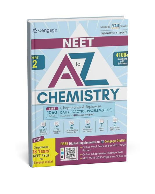 Cengage A to Z NEET Chemistry (Part–2) 4000+ Questions | English Medium