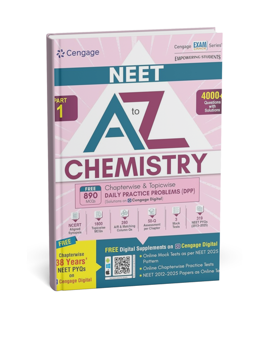 Cengage A to Z NEET Chemistry (Part–1) 4000+ Questions | English Medium