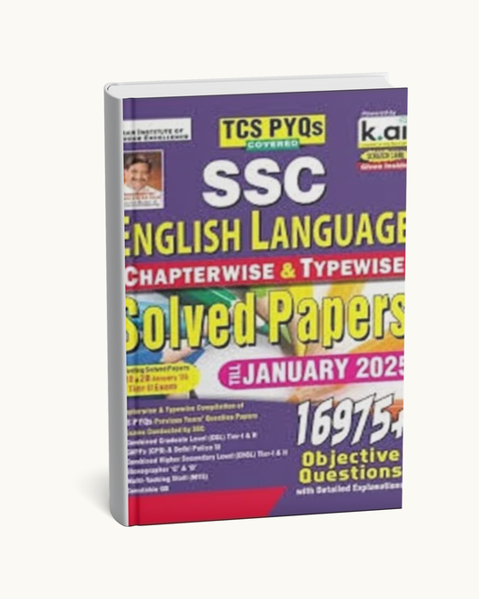 SSC English Language Chapterwise Solved Papers By Kiran Prakashan