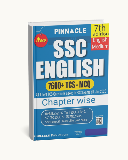 SSC English Chapterwise Solved Papers (English Medium) By Pinnacle Publications
