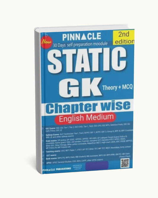 Static GK (Theory + MCQ) 2nd Edition (English Medium) Pinnacle Publications