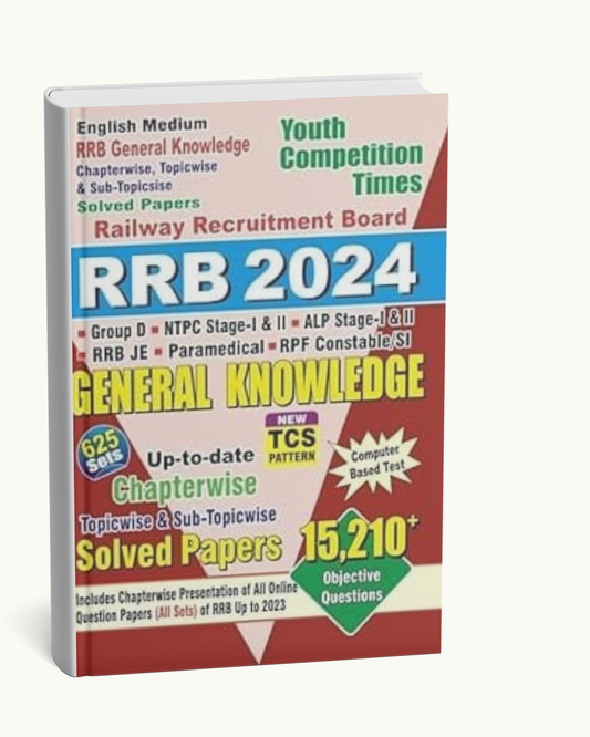 YCT RRB General Knowledge | Chapterwise Solved Papers | English Medium | 2024