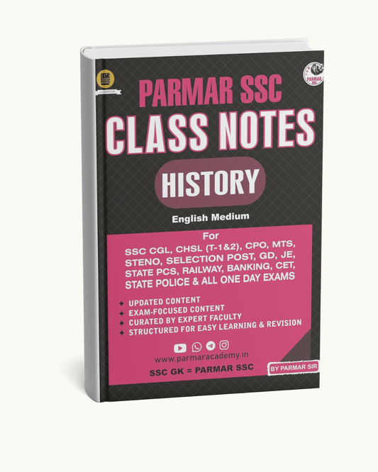 Parmar SSC Class Notes – Static History (English Medium) | By Parmar Sir
