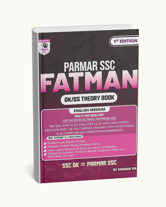 PARMAR SSC Fatman – GK/GS Theory Book | English Medium | 1st Edition