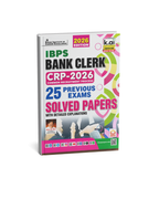 Kiran IBPS Bank Clerk CRP-2026 25 Previous Exams Solved Papers (English Medium)