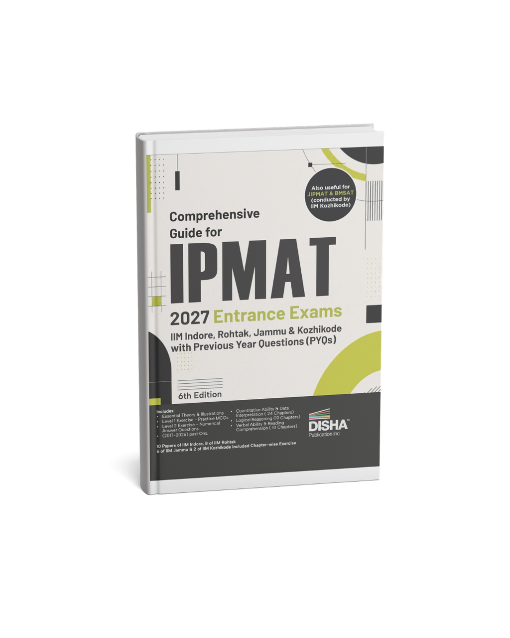 Disha Comprehensive Guide for IPMAT 2027 Entrance Exams with PYQs 6th Edition (English Medium)