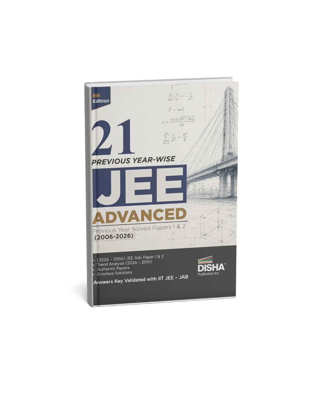 Disha 21 Previous Year-Wise JEE Advanced Solved Papers 1 & 2 (2006-2026) (English Medium)