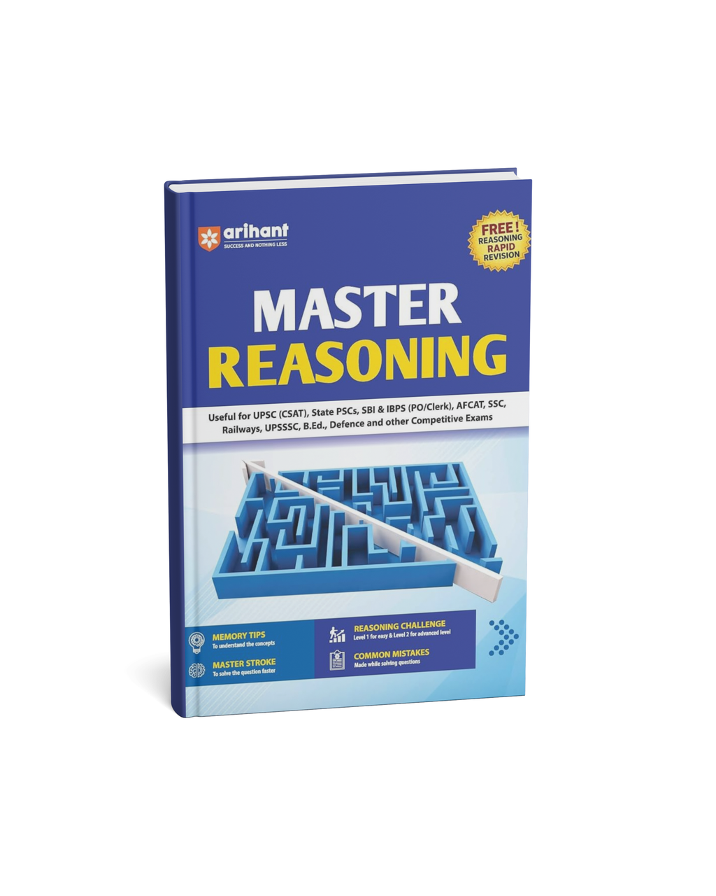 Arihant Master Reasoning Book  For UPSC (CSAT), SSC, Banking, Railways (English Medium)