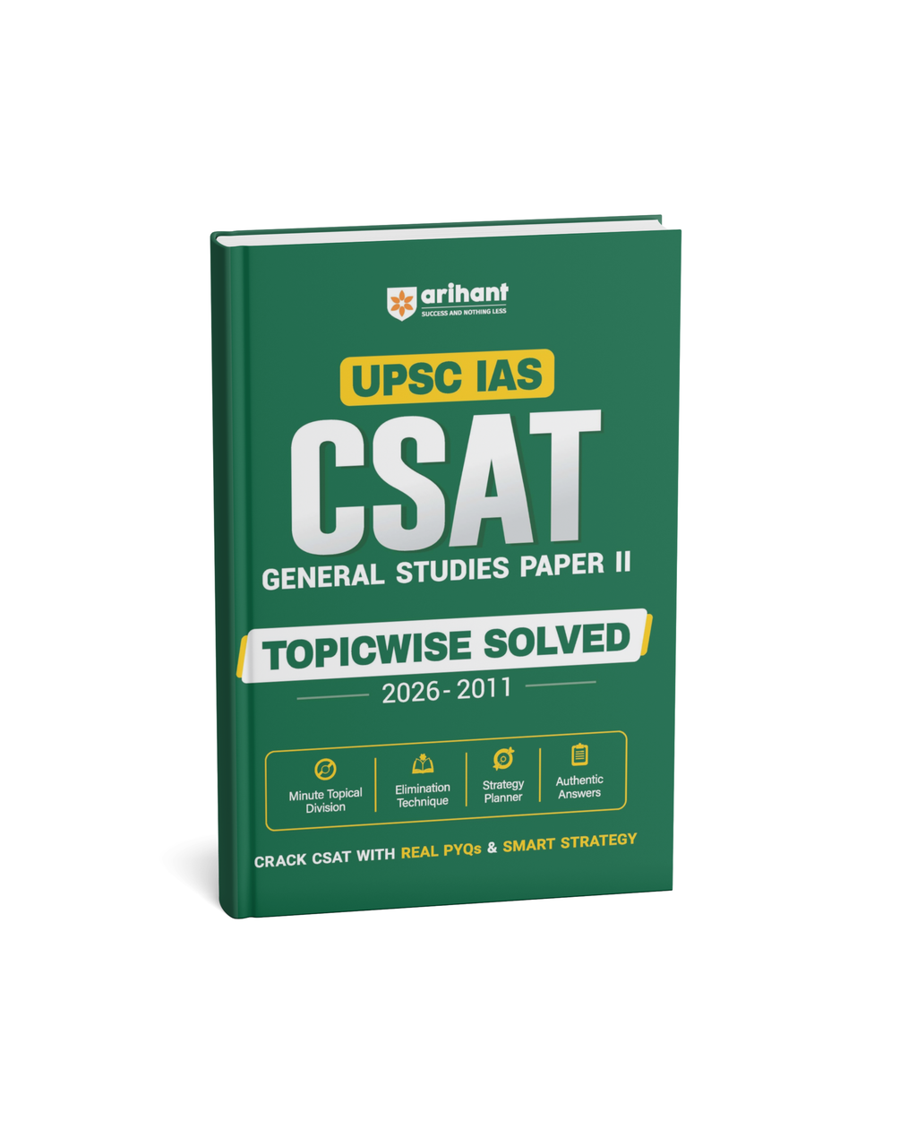 Arihant UPSC IAS CSAT General Studies Paper II Topicwise Solved (2026–2011) (English Medium)