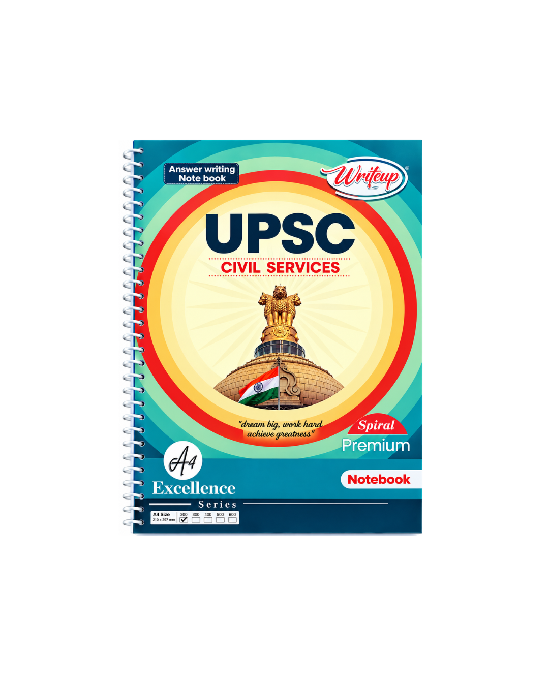 Writeup UPSC Civil Services Notebook – 200 Pages [UNRULED]