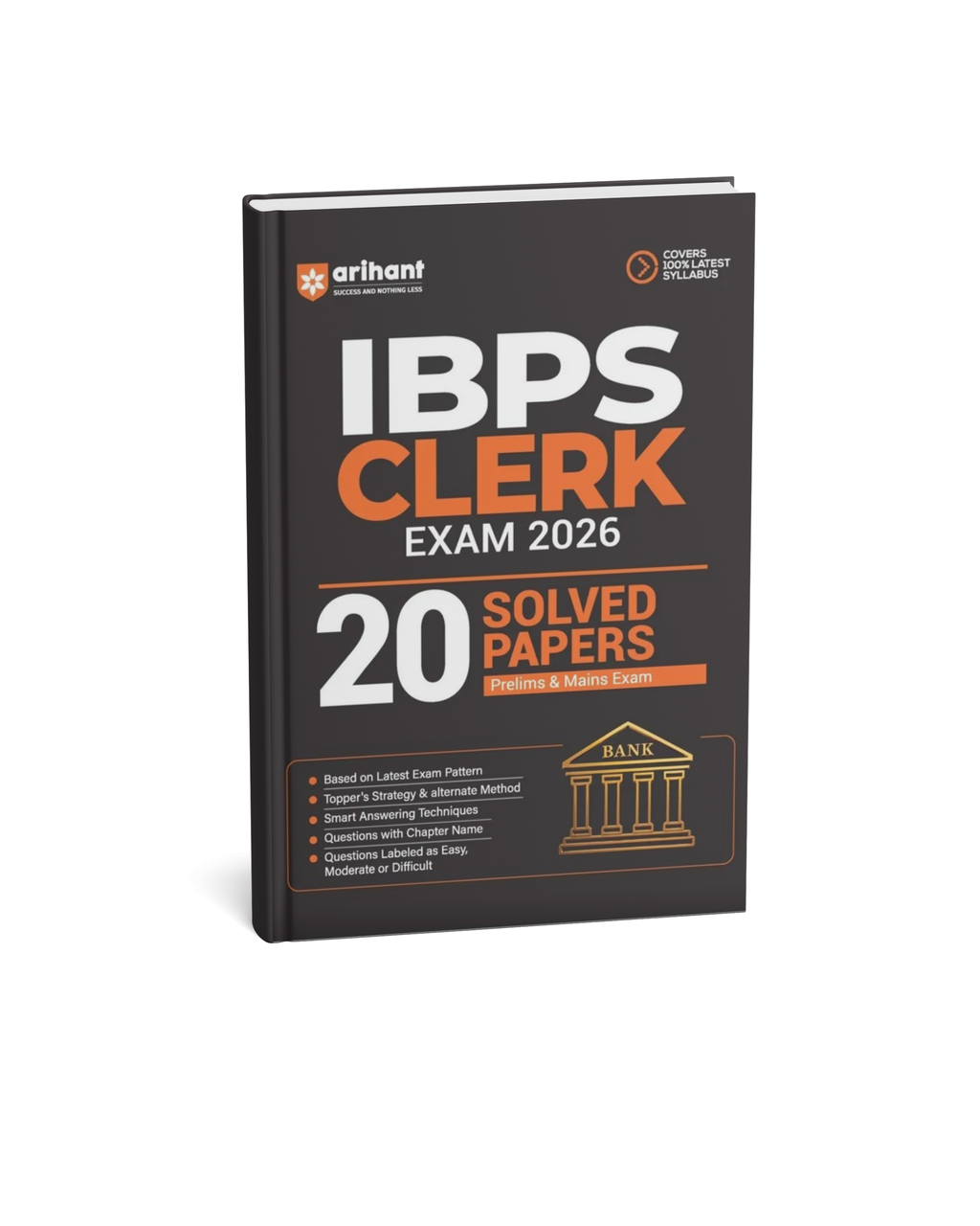 Arihant IBPS Clerk Exam 2026 – 20 Solved Papers (Prelims & Mains Exam) (English Medium)
