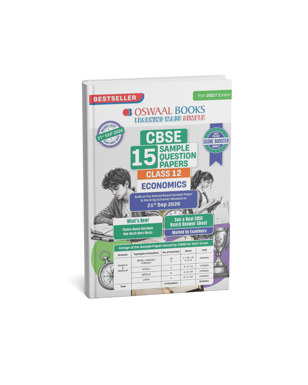Oswaal Books CBSE Class 12 Economics Sample Papers For 2027 Exam (English Medium)