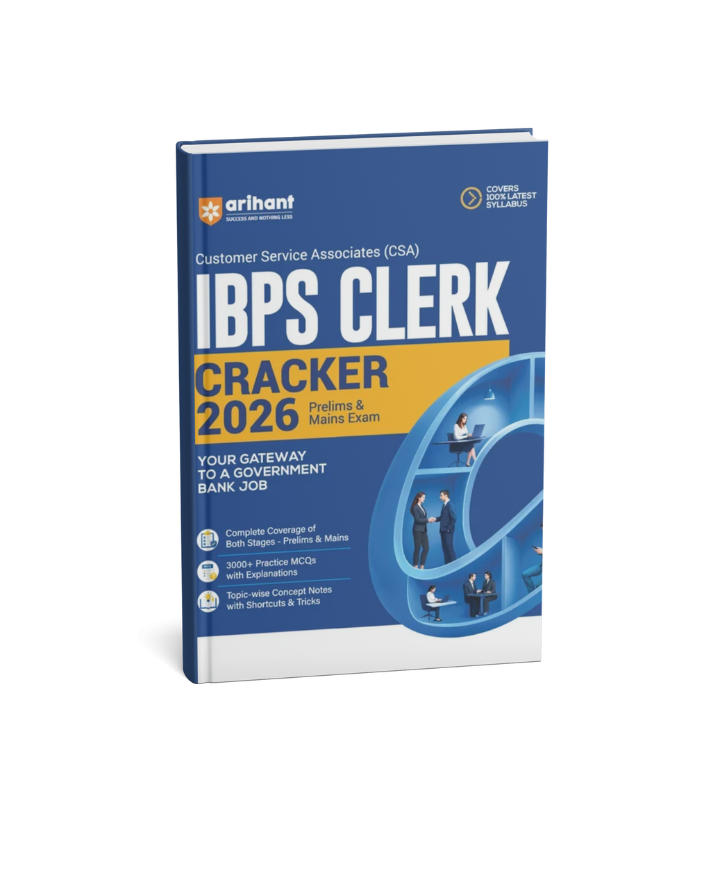 Arihant IBPS Clerk Cracker 2026 – Prelims & Mains Exam (English Medium)