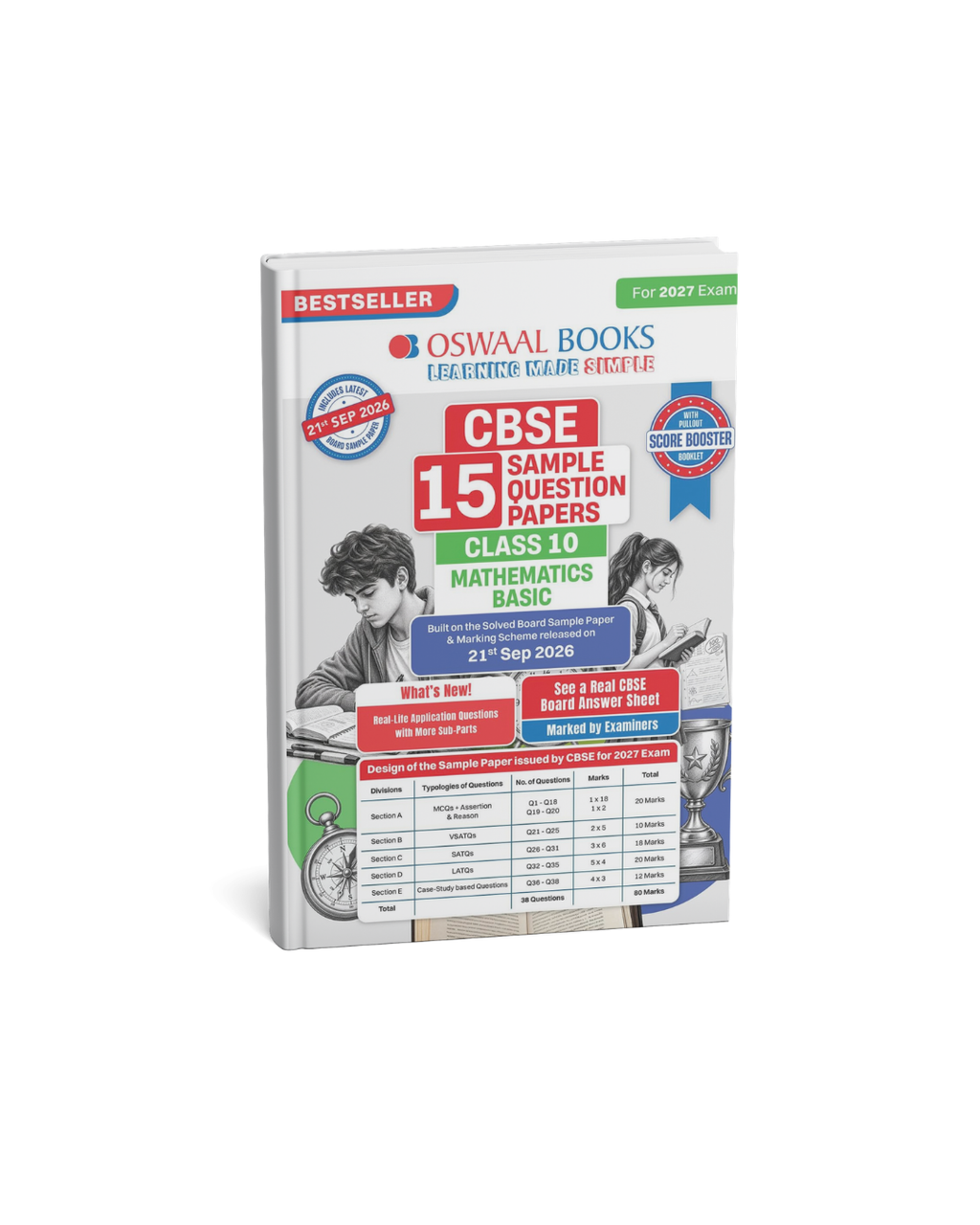 Oswaal Books CBSE Class 10 Mathematics Basic Sample Papers For 2027 Exam (English Medium)